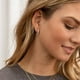 thumbnail image 2 of Exquisite Zircon Hoop Earrings, 2 of 4