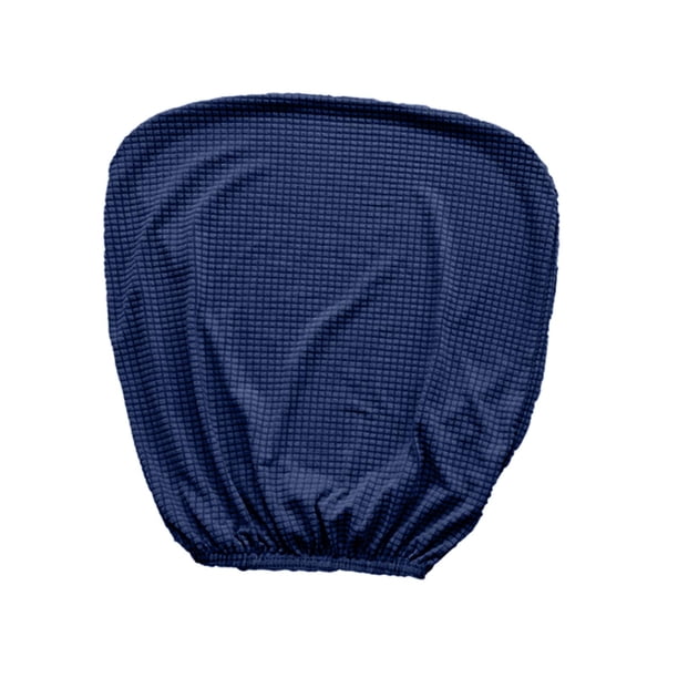 Funda de Silla para Computadora Cubierta Decorativa Elástica Protector Estirable Removible Fabricada con Poliéster para Espacios de Oficina Hogar Estu Azul oscuro