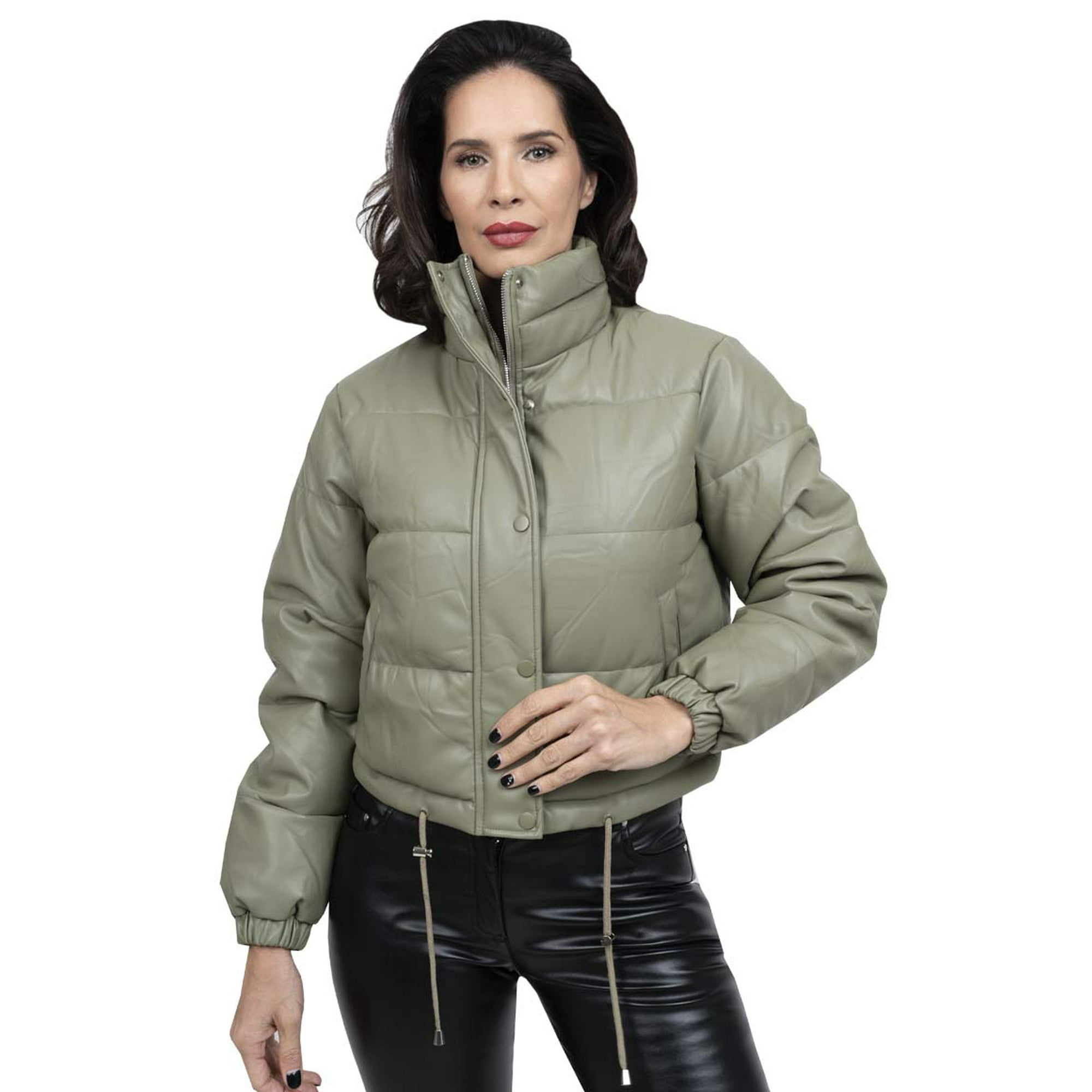 Todopiel - Chaqueta Puffa Ecocuero Chg64 Verde