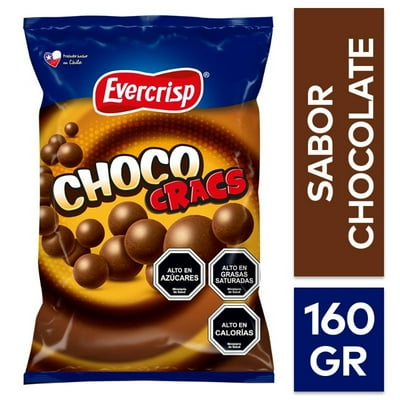 Suflés Choco Cracs Chocolate 160 G Evercrisp