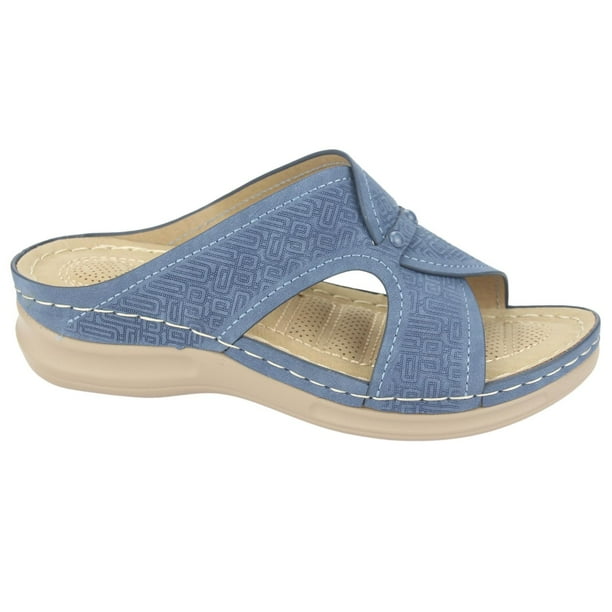 Sandalia Chalada Mujer Kon-16 Azul Casual