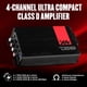 thumbnail image 2 of Amplificador DS18 X4 de 4 canales, ultra compacto, 4x70 W RMS, 2 of 9
