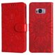 thumbnail image 1 of Funda tipo cartera FOXDOCK para Samsung Galaxy S8 Plus , diseño girasol en relieve, cuero PU, cierre magnético, soporte y tarjetero, 1 of 5