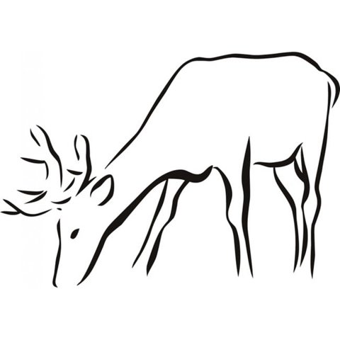 Rienda Libre Graphics - Decomural Reindeer Deer Christmas Animals Ws-18659