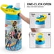 thumbnail image 4 of Super Hero Girls Botella de Agua con Tapa Pop Top de Un Toque, Acero Inoxidable, a Prueba de Fugas, para Deportes, Botella Infantil azul 12 oz, 4 of 6