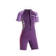 thumbnail image 2 of Traje De Baño Corto Deportivo Para Niñas Traje De Buceo Para Vela Piragüismo Snorkel Violeta M, 2 of 5