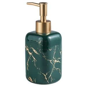 Magideal - Dispensador De Jabón Con Diseño De Mármol, Botella De Loción, Gel De Ducha Decorativo, Botella De Champú, Bomba Moderna De 300Ml Para Baño, Cocina, En , Verde