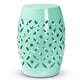 thumbnail image 1 of Mesa auxiliar de exterior Baxton Studio Hallie Aqua Blue Metal, 1 of 8