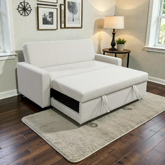 Sofa Cama Milano Tres Posiciones Lino Crudo