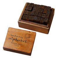 Magideal - De 28 Sellos De Goma De De Vintage, Con Caja, Kit De Sellos De Para Tarjetas, Diario/Álbumes De Fotografía, Artes Minúscula Cursiva