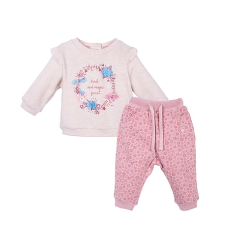 Pillin - Buzo Bebé Niña Estampado Floral Palo Rosa