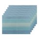 thumbnail image 1 of REGALWOVEN Juego de 6 Manteles Individuales de Vinilo para Mesa de Comedor Azul 18'x12', 1 of 6