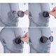 thumbnail image 3 of Gafas de sol NorthEarth retro con clip negro, 3 of 6