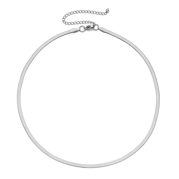 Gorgeous 18K Gold Plated Herringbone Choker Necklace - Perfect Gift for the Special Woman in Your Life!