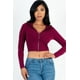 thumbnail image 1 of Sudadera Corta con Capucha y Cierre de Felpa Francesa, 1 of 2