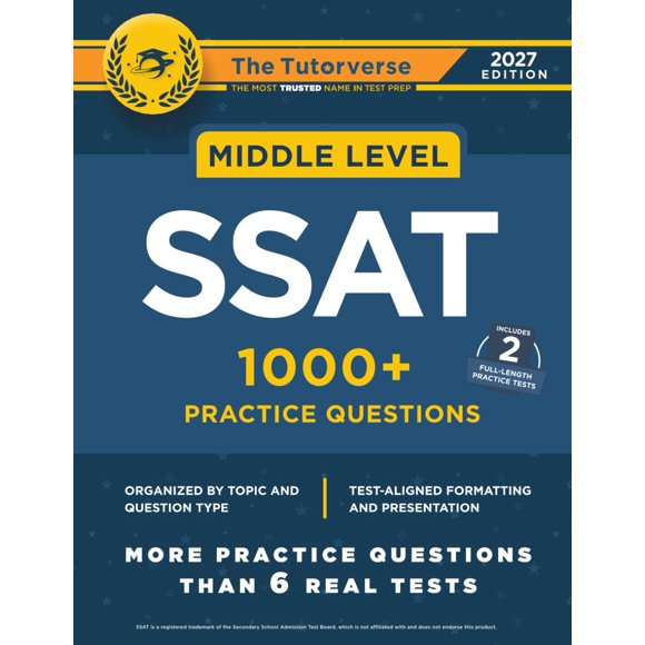 SSAT Práctica – The Tutorverse LLC – Más de 1000 Preguntas