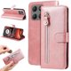 thumbnail image 3 of Funda tipo cartera para Motorola Moto G15 con bolsillo con cremallera y ranuras para tarjetas – Función de soporte Rosa, 3 of 5