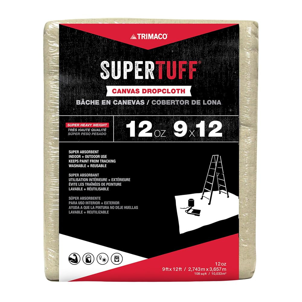 Lona Drop Cloth Trimaco Supertuff De Gran Gramaje, 340 Ml²