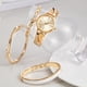 thumbnail image 3 of Reloj TIME100 Mujer Dorado 30mm Set Pulseras Cristal, 3 of 3