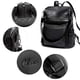 thumbnail image 5 of Mochila CLUCI de piel negra para mujer, de viaje, talla grande, 5 of 8