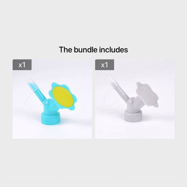 Make Your Garden Bloom with our Cute and Elegant 1pc Double Head Watering Nozzle Head - Perfect for Small Plants