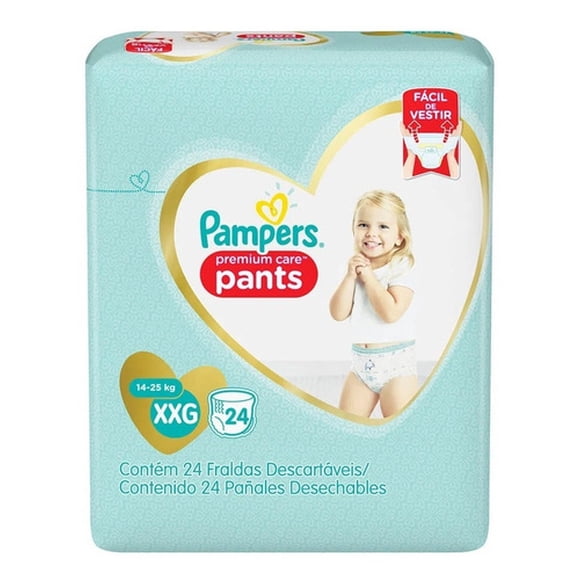 Pañales Pampers Premium Care Pants Talla XXG