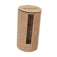 Bothyi - Cesta De Almacenamiento De Ratán Sintético Hecha A Mano Para La Entrada, La Cocina Y El Hogar.