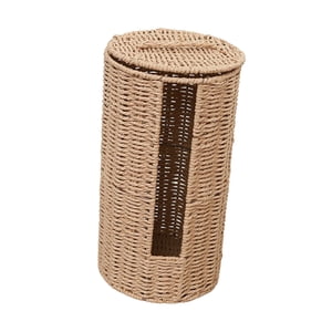 Bothyi - Cesta De Almacenamiento De Ratán Sintético Hecha A Mano Para La Entrada, La Cocina Y El Hogar.