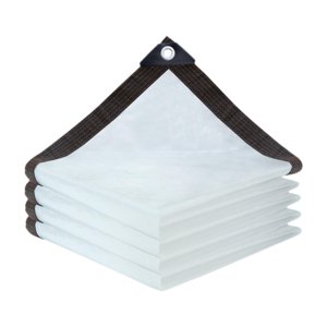 Ioensy - Lona Transparente Resistente Al Polvo, Multiusos, Para Invernadero, Porche, Patio, 4 X 5 M