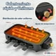 thumbnail image 5 of Parrilla Eléctrica de mesa Raclette 2 En 1 Sin Humo 1500w de Potencia Negra, 5 of 10