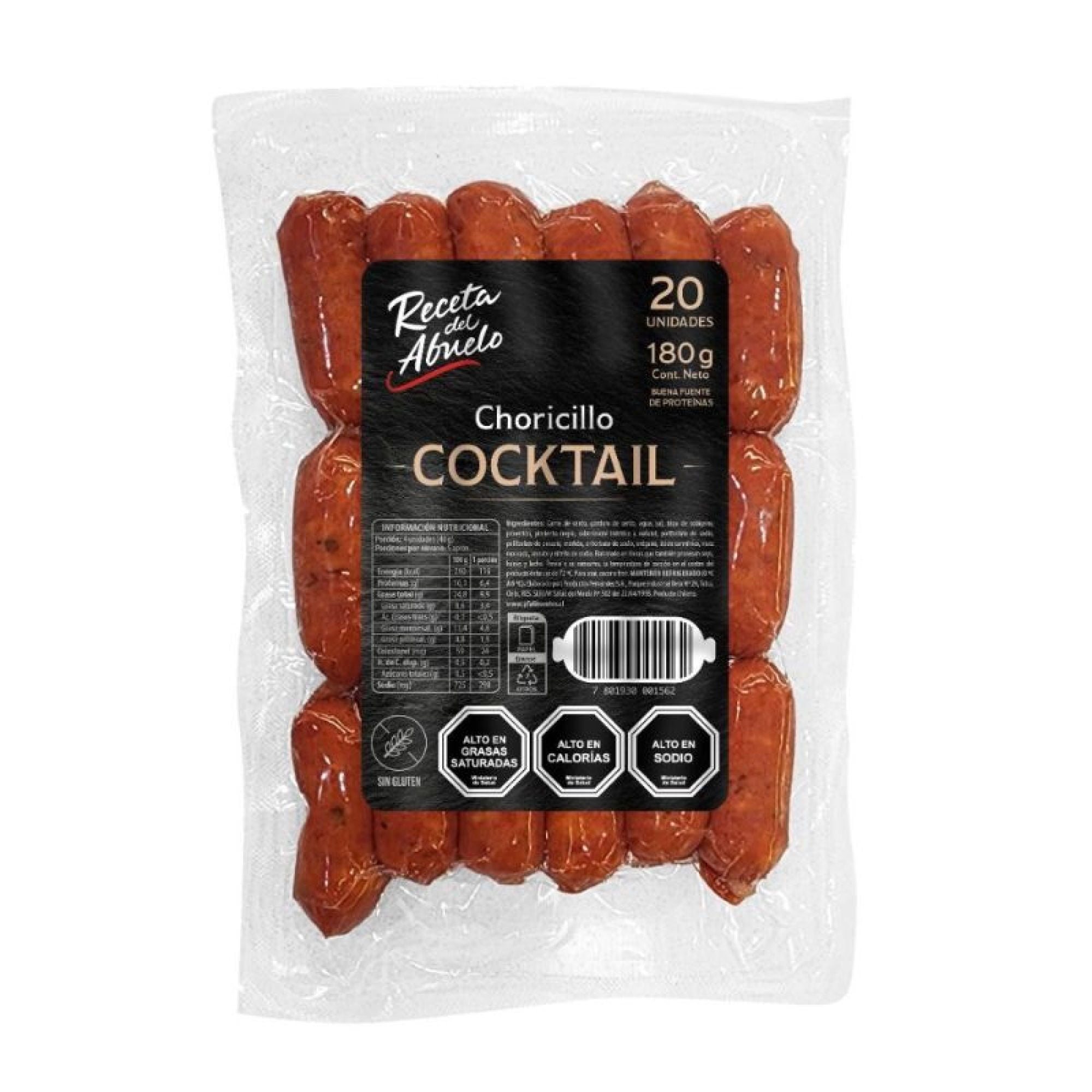 Choricillo Cocktail 20 Un 180 g Receta Del Abuelo