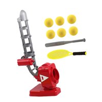 Ioensy - Lanzador Automático De Pelotas Para Máquina Lanzadora De Béisbol Para Niños Mayores De 4 Años, Niñas Y Niños, Color Rojo