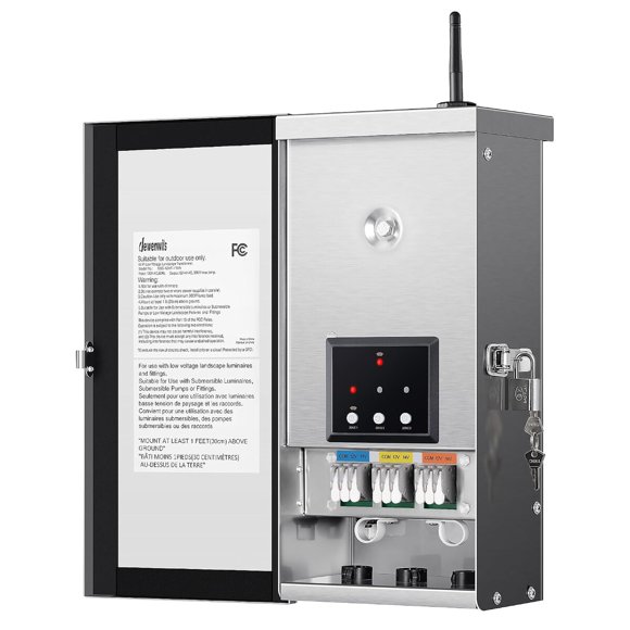 Transformador DEWENWILS WiFi 300 W de 3 zonas, 120 V, 12 V/14 V