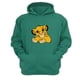 thumbnail image 1 of Polerón Canguro El Rey De La Selva Verde Aguamarina Talla Xl Unisex, 1 of 3