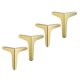 thumbnail image 4 of 4 X Hierro Metal Muebles Patas Sofá Pies Silla Armario Mesa 17cm Dorado, 4 of 5