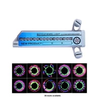 Xusx111 - Luz De La Rueda De La Bicicleta, Luces De La Rueda De La Bicicleta Para Pasear Por La Noche, Luz De La Bicicleta, Accesorios De La Bicicleta, 32 Patrones Impermeables, Para Niños Y Adultos (