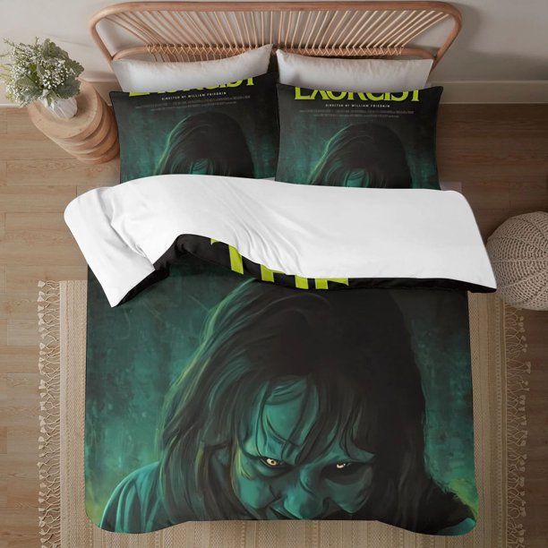 The Exorcist Soft 3D Printed Duvet Cover Bedding Set with Comforter Cover 3 Piece Set