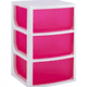 thumbnail image 1 of Organizador Plastico Multiuso 3 Cajones Rosada, 1 of 2