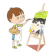 thumbnail image 1 of Atril caballete para pintar infantil ajustable madera 70cm, 1 of 3