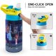 thumbnail image 4 of Cazadores del Clima Botella de Agua con Tapa Pop Top de Un Toque, Acero Inoxidable, a Prueba de Fugas, para Deportes, Botella Infantil azul 12 oz, 4 of 6