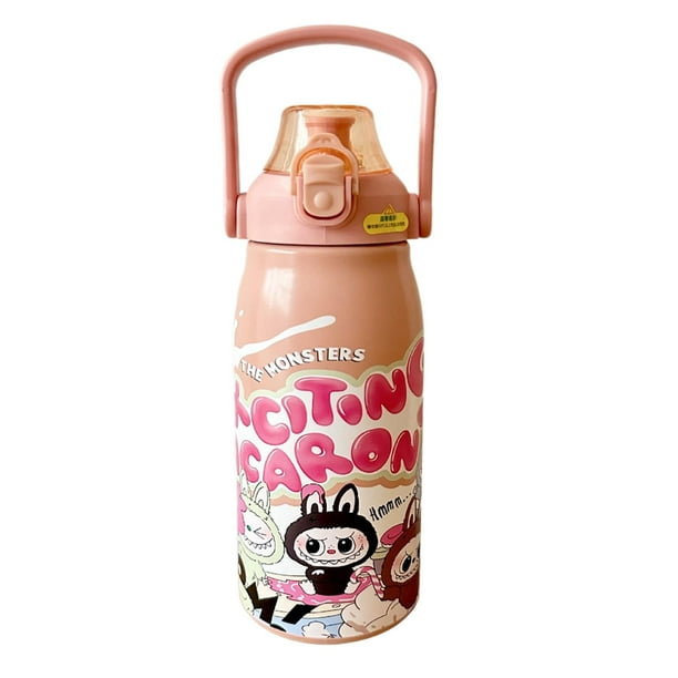 Vaso Térmico 1,2lts, Labubu, Reutilizable, Para Café, Botella Térmica Para Hombres Y Adultos, Color Rosa