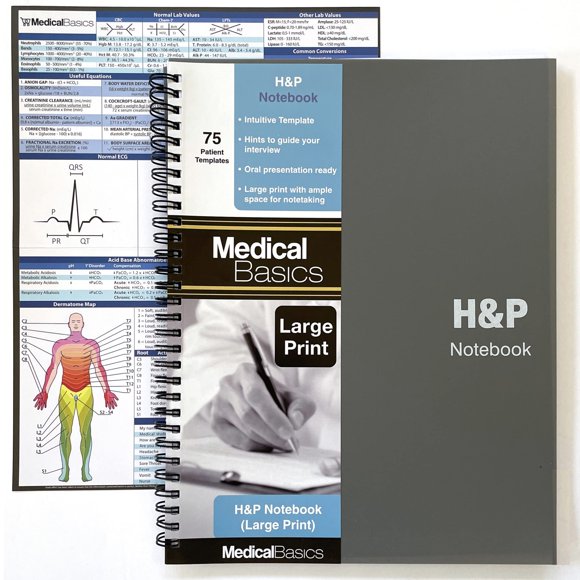 Cuaderno Medical Basics 21 cm x 25 cm 70 Plantillas