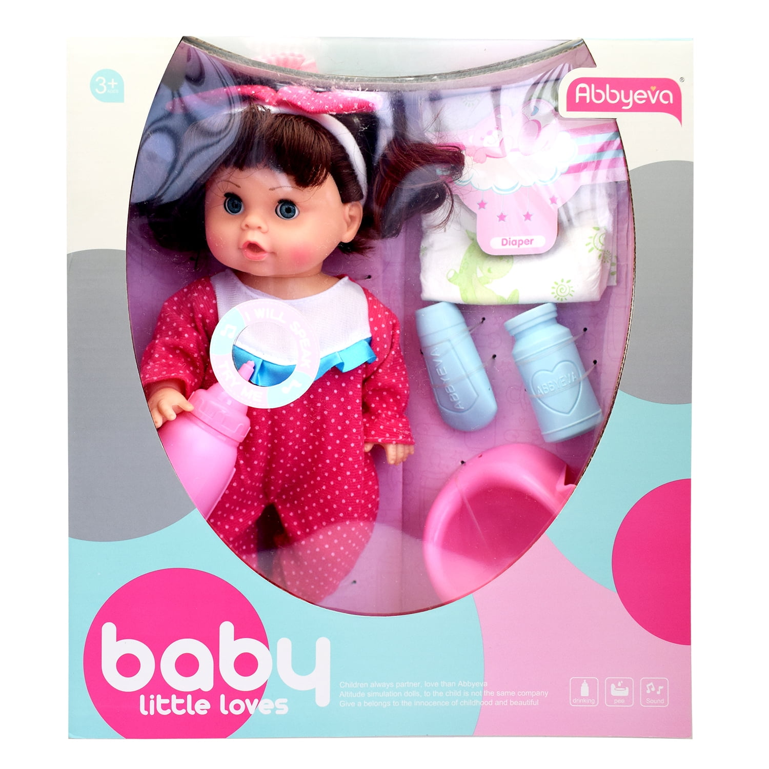 Muñeca Con Accesorios Y Función 33x29 Cm Nobel Toys