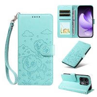Funda Billetera Foxdock Compatible Con Oppo Reno 14 Pro 5G, Diseño Perrito Tierno, Ranuras Para Tarjetas Y Soporte Plegable