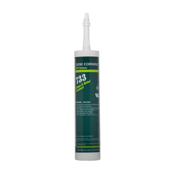 Sellador de Silicona Dowsil, 10 oz, Transparente, Base de Silicona, 733 99179322-1 Unidad