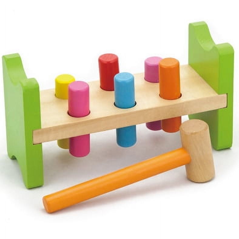 Viga - Juguete Madera Bebé Golpear Con Martillo