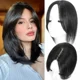 thumbnail image 1 of Topper de Cabello Humano para Mujer, Base de Encaje Invisible para Cabello Ralo con Clips Ajustables para Añadir Volumen, Cobertura, 100% Cabello Humano Remy de 12 Pulgadas, 1 of 7