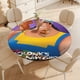 thumbnail image 4 of Las locuras del emperador-theme Fitted Round Tablecloths Elastic Edged Table Covers Waterproof Table Cloth for Kitchen Holiday Party Tables Decor 150cm, 4 of 6