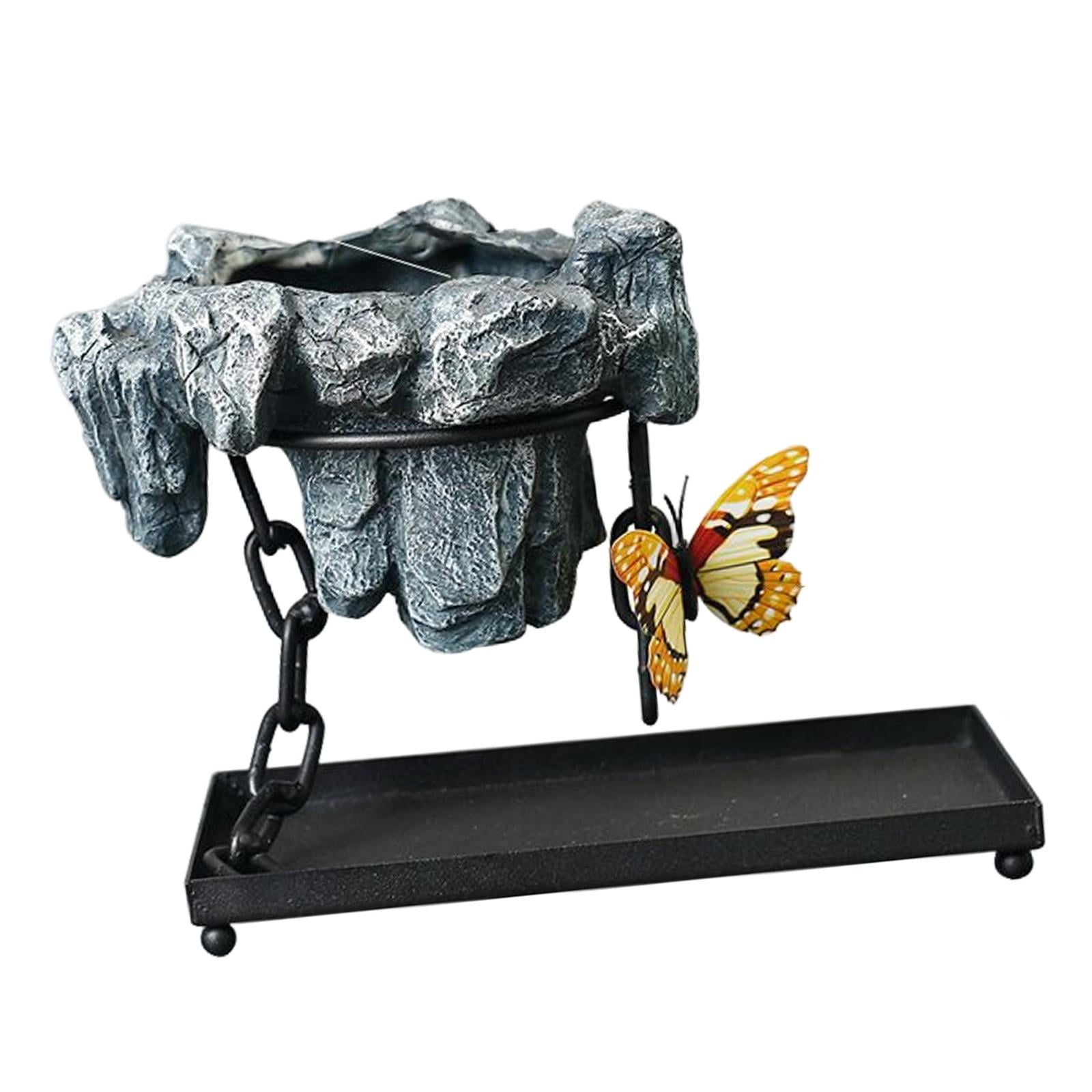 Ioensy - Maceta Para Jardín, Maceta, Contenedor De Flores, Maceta Suculenta Cuadrada Con Rocalla