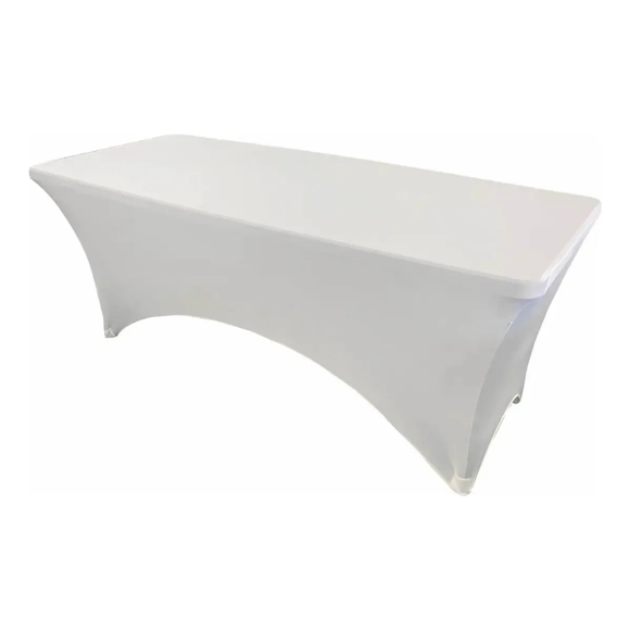 Funda Elástica Blanco para decorar Mesaa